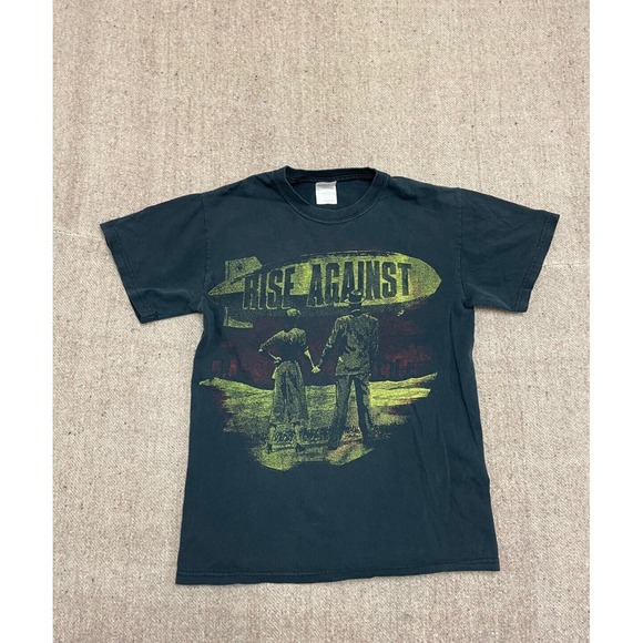 Other - vintage Rise Against shirt mens smal black 1990s Punk Rock Indie Band Tee